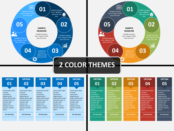 5 Process groups PPT cover slide