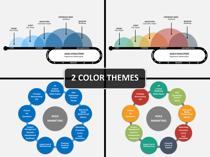 Agile marketing PPT cover slide
