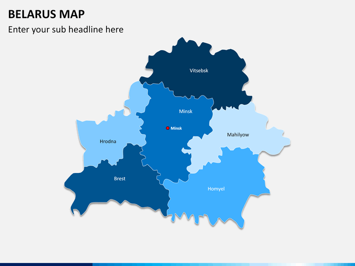 Belarus map PPT slide 1