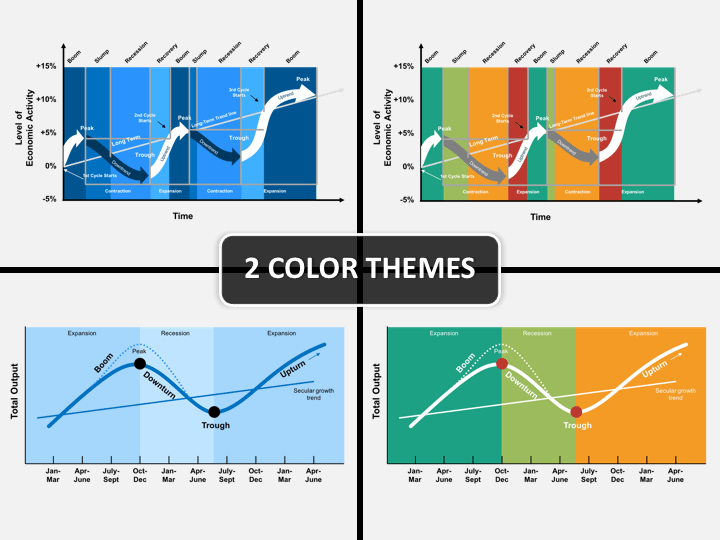 Business cycle PPT cover slide