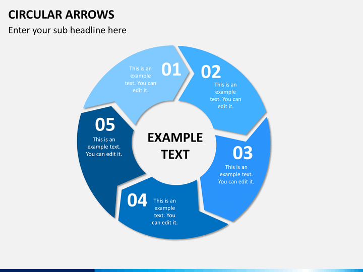Circular arrows free PPT slide 1