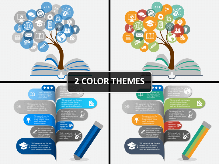 Education concept PPT cover slide