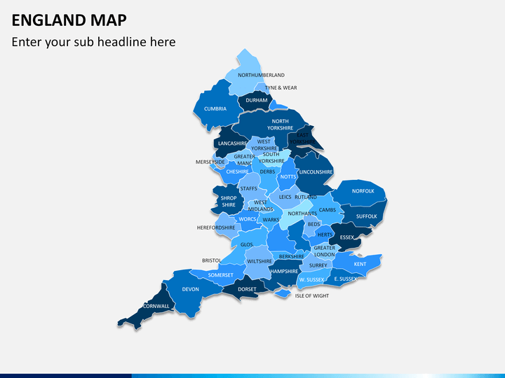 England map PPT slide 19