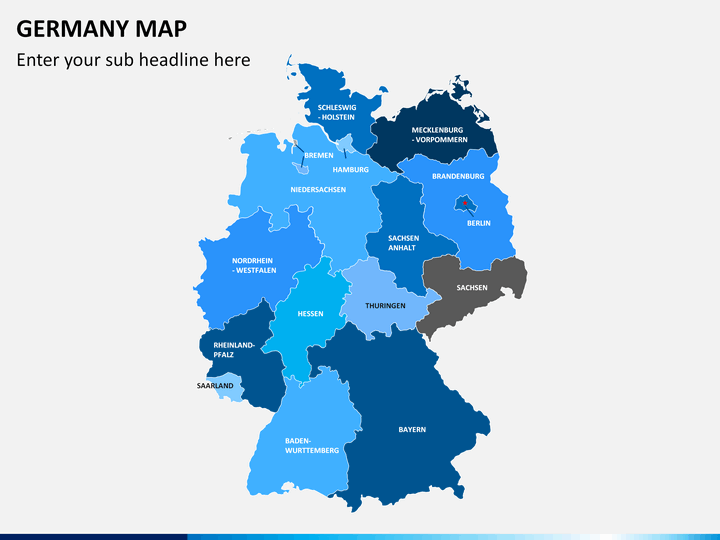 Germany map PPT slide 15