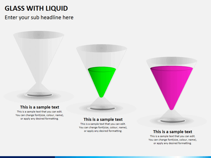 Glass with liquid PPT slide 1