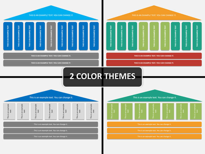House charts PPT cover slide