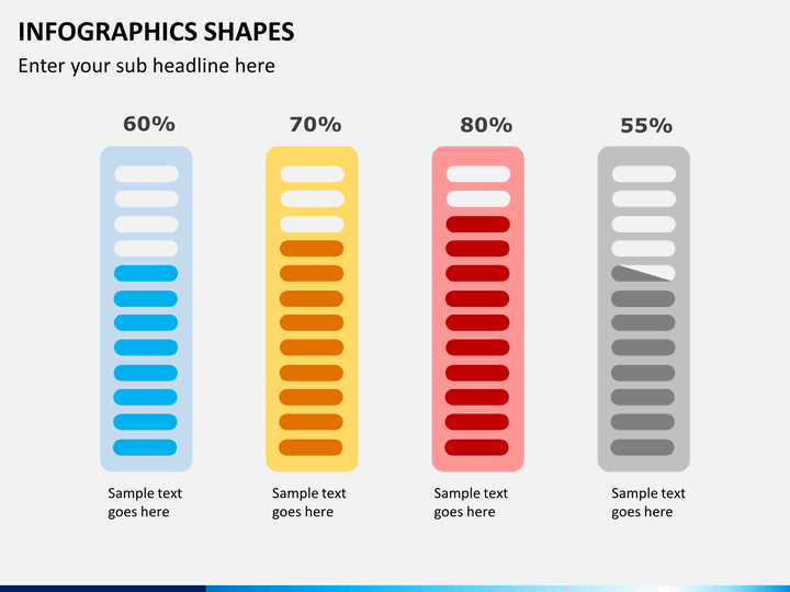 Infographic shapes PPT slide 1