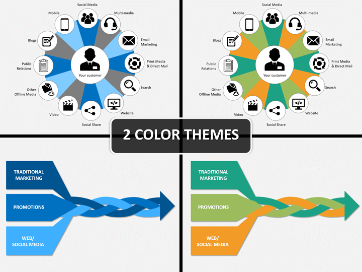 Integrated marketing communications PPT cover slide