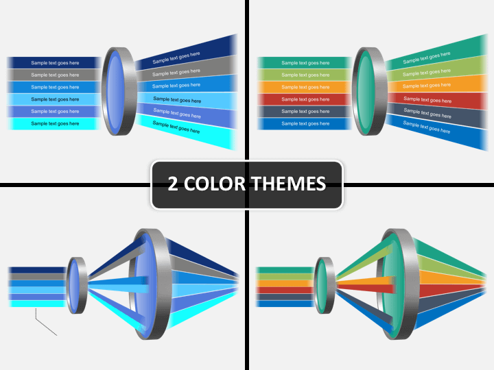 Lens process PPT cover slide 