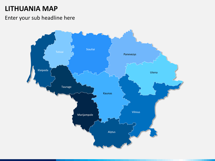 Lithuania map PPT slide 1