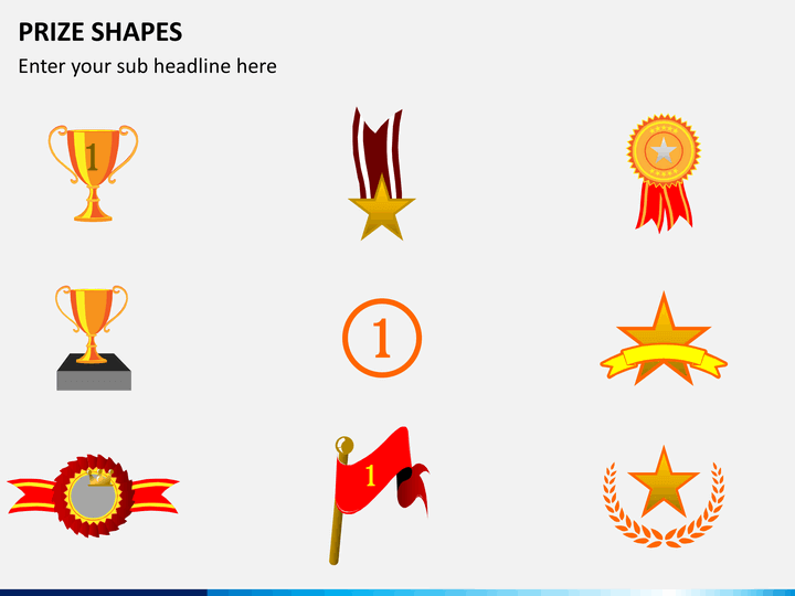 Prize shapes PPT slide 1