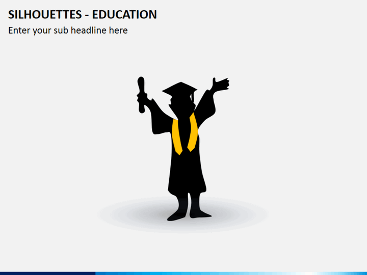 Silhouettes education PPT slide 1