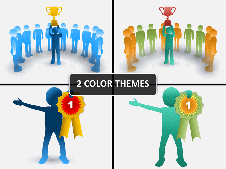 Slide man recognition PPT cover slide 