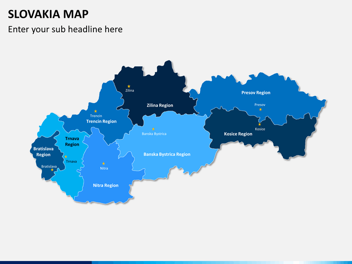 Slovakia map PPT slide 2