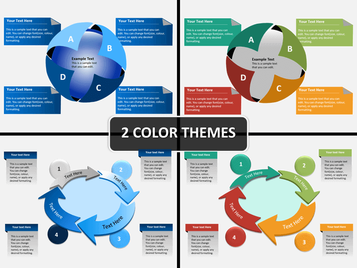 Stage shapes PPT cover slide