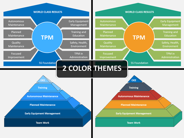 Total productive maintenance PPT cover slide