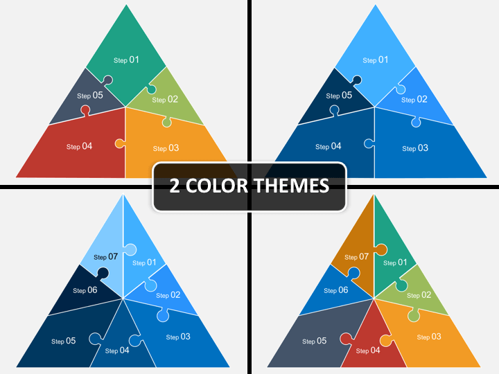 Triangle puzzle PPT cover slide