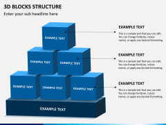 3D blocks structure PPT slide 3