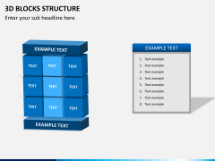 3D blocks structure PPT slide 6