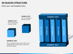3D blocks structure PPT slide 7
