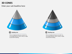 3D cones PPT slide 7