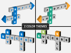 3D crosswords PPT cover slide 