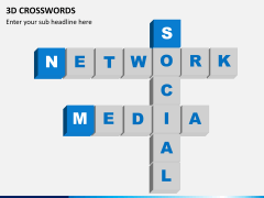3D crosswords PPT slide 1