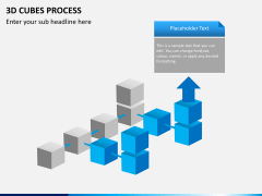 3d cubes process PPT slide 4