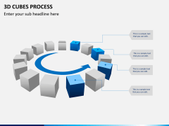 3d cubes process PPT slide 6