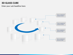 3D glass cube PPT slide 5