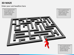 3D maze PPT slide 2