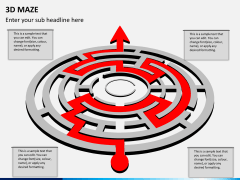 3D maze PPT slide 4