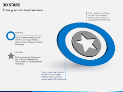 3D stars PPT slide 1