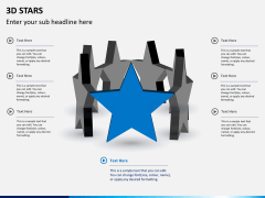 3D stars PPT slide 2
