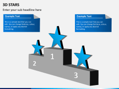 3D stars PPT slide 3