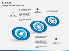 3D stars PPT slide 4