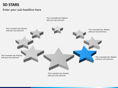 3D stars PPT slide 6