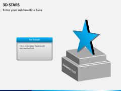 3D stars PPT slide 7