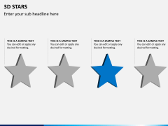 3D stars PPT slide 8