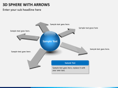 3D sphere with arrows PPT slide 7