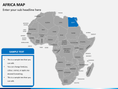Africa map PPT slide 9