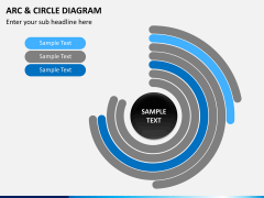 Arc and circle diagram PPT slide 1