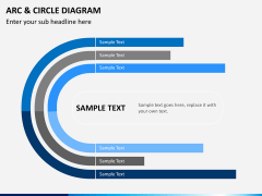 Arc and circle diagram PPT slide 6