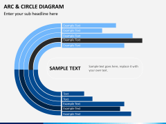 Arc and circle diagram PPT slide 8