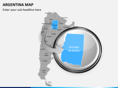 Argentina map PPT slide 13