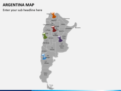 Argentina map PPT slide 3