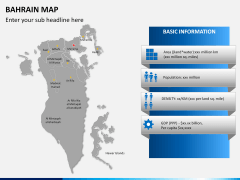 Bahrain map PPT slide 18