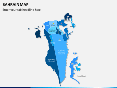 Bahrain map PPT slide 2