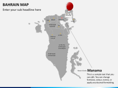 Bahrain map PPT slide 20