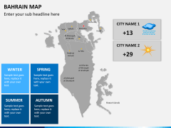 Bahrain map PPT slide 22